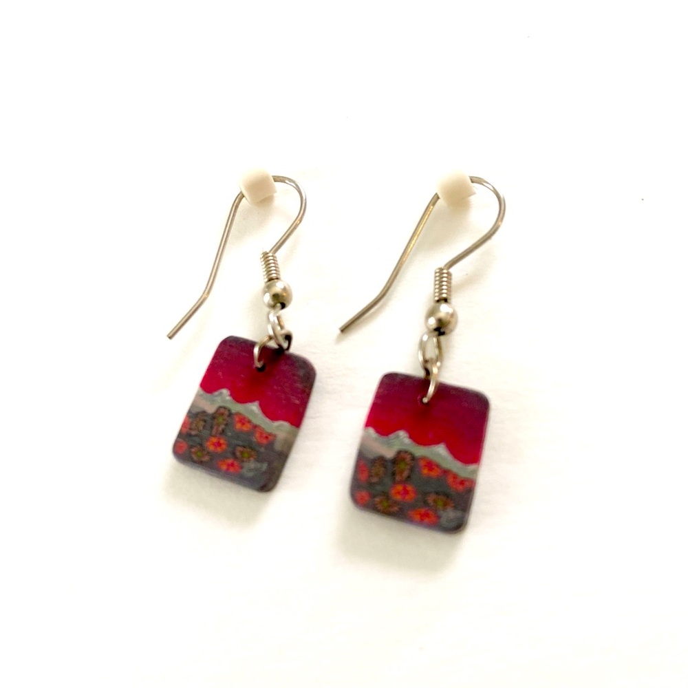 Handmade Earrings of Mountain Views